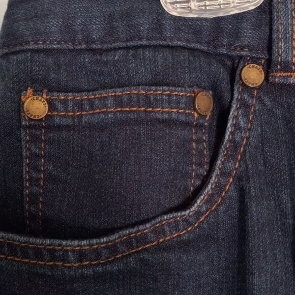 Chaps Size 12 Denim Madden Straight Jeans Womens Dark Wash - Picture 8 of 10